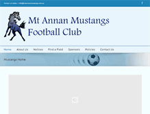 Tablet Screenshot of mtannanmustangs.com.au